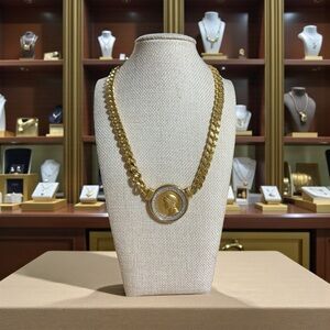 Ben-Amun Gold Necklace with Silver Accents